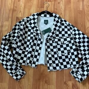 Sold Wild Fable Chequered Crop Jacket